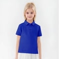 thumbnail image 4 of YUNAFFT Polos pour Enfants Été Décontracté Couleur Unie Manches Courtes Col Rond Lot de 2 Style Décontracté de Tous les Jours, 4 of 9