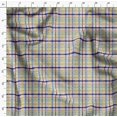 thumbnail image 4 of Soimoi Poly Georgette Fabric Plaid Check Print Fabric by Yard 52 Inch Wide, 4 of 5