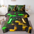 thumbnail image 1 of YST Ensemble de Literie de Jeu pour Gamer, 7 Pcs, Néon Abstrait, Simple, 1 of 4