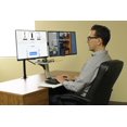 thumbnail image 5 of Bureau flottant ergonomique Rocelco avec bras et plateau pour écran, 5 of 5