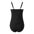 thumbnail image 5 of DGMIOCS Women's Tankini with Shorts Full Coverage Top with Boy Short Bottom Black S, 5 of 5