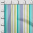 thumbnail image 1 of oneOone Georgette Viscose Fabric Multicolor Stripe Decor Fabric Printed BTY 42 Inch Wide, 1 of 3