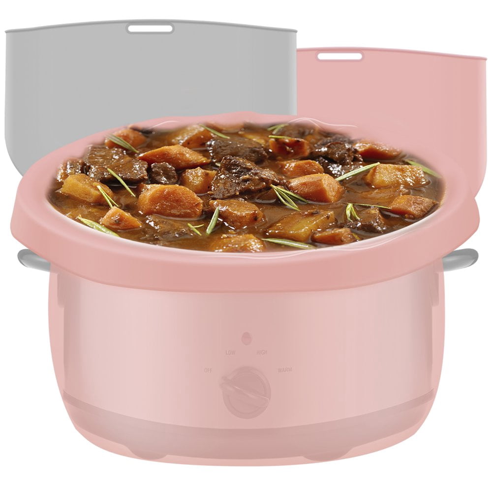 2 Pcs Doublures en Silicone pour Mijoteuse pour Casserole de 6-8 QT Réutilisables et Étanches, Lavables au Lave-Vaisselle