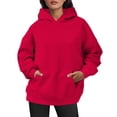thumbnail image 2 of 2025 Robe Chandail à Capuche Décontractée pour Femmes Douce Confortable Chandail Molletonné Veste à Capuche pour Femmes pour Tous les Jours Haut à Capuche Basique Tenue de Détente Léger Polyvalent, 2 of 6