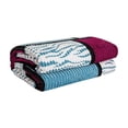 thumbnail image 3 of Sentmoon Soft Blankets and Throws Throw Blanket Checkered Fleece Printed Blanket With Drawstring Flannel Milk Fleece Coverlet Double Dormitory Bed Sheet for Travel, Airplanes, and Car Rides, 3 of 9