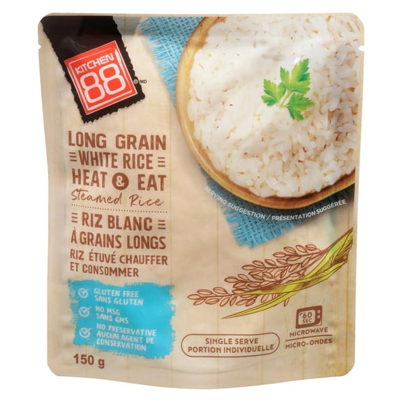 Kitchen 88 riz blanc étuvé 150 grams