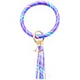 thumbnail image 2 of RKSTN Keychain Fashion Trend Large Leather Bracelet Tassel Round Keychain Ring Jewelry Wristban Keychain, 2 of 2