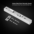 thumbnail image 2 of Herwey Door Bolt Lock, Home Gate Door Security Guard 304 Stainless Steel Flush Latch Bolt Slide Lock, Gate Bolt Lock, 2 of 8