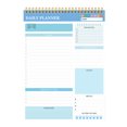 thumbnail image 1 of To Do List Notepad 52 Sheets Undated Daily Task Planner Notebook with PVC Clear Front Cover and Page Tabs for School or Office Organization, 1 of 3