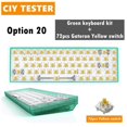 thumbnail image 4 of Tester68 Ensembles de Claviers Mécaniques 2,4g/Bluetooth 5.0 Vert option 20, 4 of 9