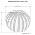 thumbnail image 5 of Simpli Home Shelby Boho Round Hand Knit Pouf in Chocolate Brown Cotton, 5 of 5