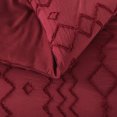 thumbnail image 3 of JML 2 Piece Tufted Comforter Set Twin,1 Comforter,1 Pillowcase, Geometric Design, Burgundy, 3 of 5