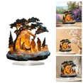 thumbnail image 1 of Village Manger Scene Desktop Ornament Indoor Tabletop Figurines for Home, 1 of 6
