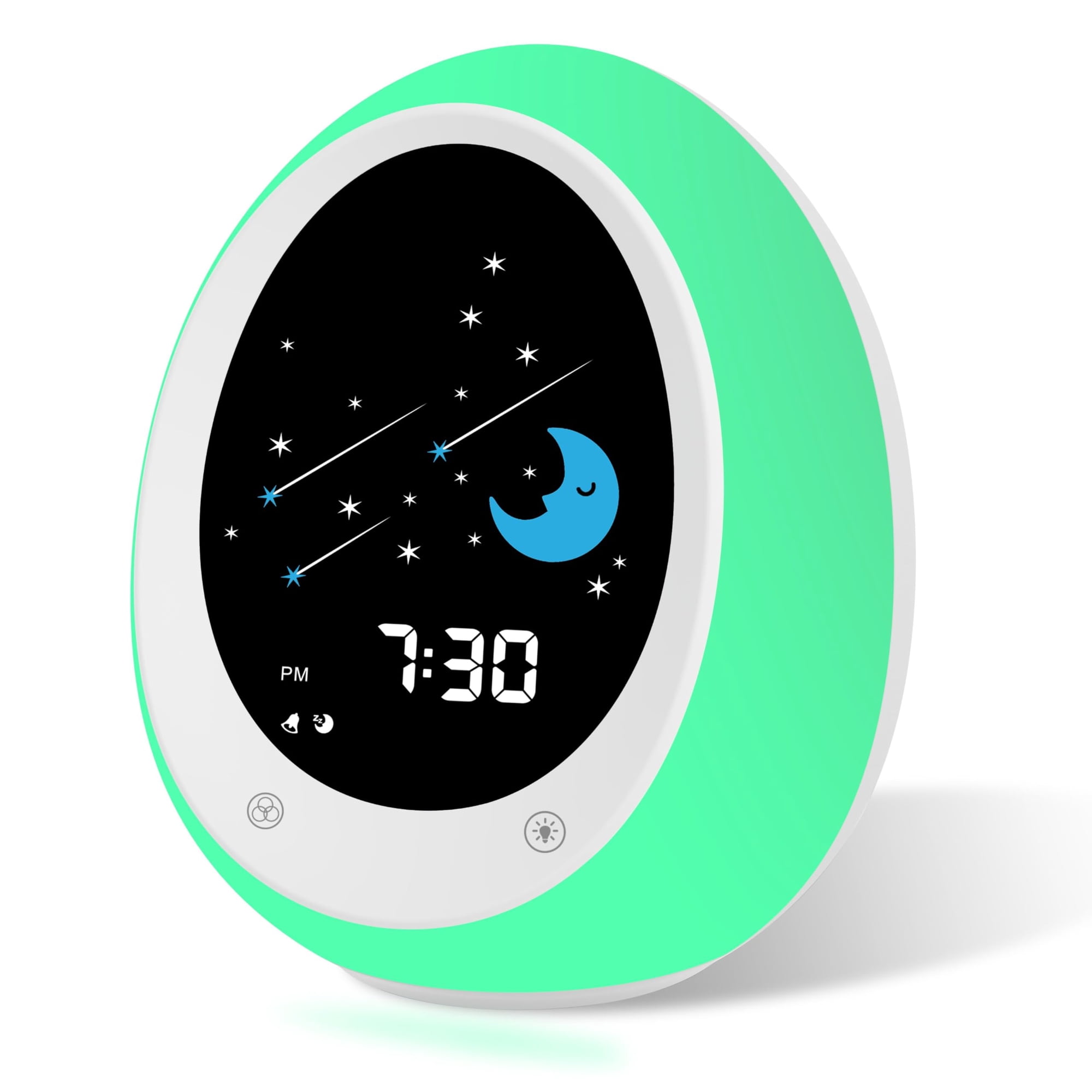 Butting Kids Alarm Clock Toddler Sleep Training Clock With Sun & Moon Sound Machine Night Light Ok To Wake Alarm Clock For Children As Specified