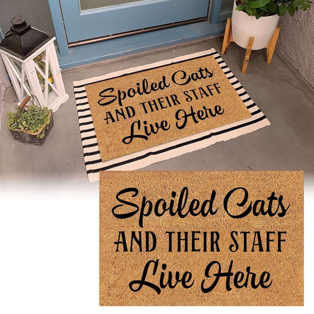 Cat Carpet | Versatile Door Mat for Indoor and Outdoor Use | Stylish Entrance Rug | -Absorbing Area Rug | Home Décor Accessory