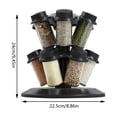 thumbnail image 3 of Revolving Turntable Organizer Rack For Kitchen Countertop Pantry Storage And Seasoning Dispenser Jar Holder, 3 of 6