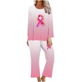 thumbnail image 1 of Rbaofujie Chemise de Nuit pour Femmes Ensemble de Pyjama Décontracté à Imprimé Dégradé pour Femmes, 1 of 3