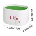 thumbnail image 3 of Weloille Round Thickened Plastic Flower Pot 2 Pieces, Flocked Surface Plant Pot Set, Drainage Hole Planter, Multi-Size Decorative Plant Container for Garden Balcony Home, 3 of 6