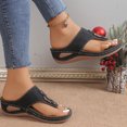 thumbnail image 4 of LSLJS Hollow Metal Circle Thick-soled Wedge Heel Flip-flops Women, Womens Flip Flops, 4 of 6