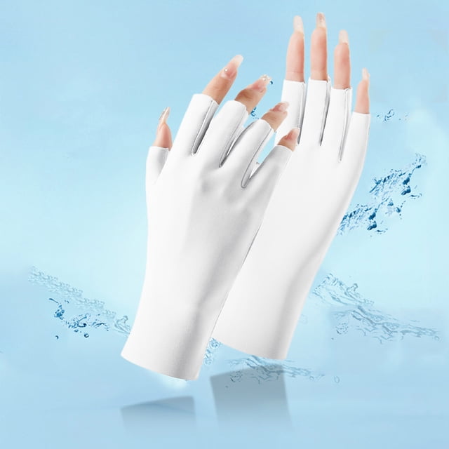 Women Fingerless Gloves Sun Protection Protection Driving Gloves Summer Outdoor Gloves