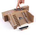 thumbnail image 4 of Fingerboard Skatepark With 2/3 Finger Skateboards, Buildable Fingerboard Ramps With Parts - Q34, 4 of 5
