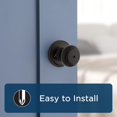 thumbnail image 4 of Troy Matte Front Door Knob with Lock and Key Exterior/Interior Door Handles with Lock Keyed Entry Door Knobs for Front Door Bedroom Bathroom & Office Traditional Home Décor, 4 of 9