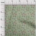 thumbnail image 2 of oneOone Polyester Spandex Light Green Fabric Leaves Craft Projects Decor Fabric Printed By The Yard 56 Inch Wide, 2 of 5