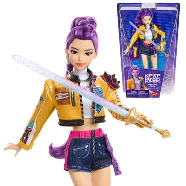 Poupée mode Rumi de HUNTR/X KPop Demon Hunters, tenue amovible avec accessoires thématiques du film