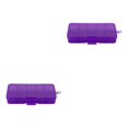 thumbnail image 4 of Thinsony 10 Grid Plastic Jewelry Removable Storage Box Beads Container Earring Purple 12.8x6.5x2.2cm 2Set, 4 of 6