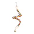 thumbnail image 1 of GROWTH TANK Bendable Parrot Climbing Rope Swing Perches Hanging Chew Perches Bird Rope Perch 19.69inch, 1 of 9