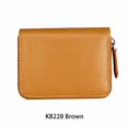 thumbnail image 1 of facefd Coin Purse Men Short Money Bag Change Mini Wallet Pocket Zipper Rfid Blocking Card Holder Cowhide Lady Fashion for Office Pouch Brown, 1 of 8