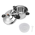 thumbnail image 2 of Stainless Steel Pressure Cooker 80kpa Pressure Canner Dual Handle With  Vent Valve High Pressure Cooker For Gas Electric Stove, Efficient And Fast Cooking, 2 of 8