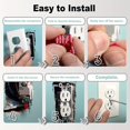 thumbnail image 4 of QJUHUNG 12/24/48pcs  Outlet Plug Spacer Kit for Electrical Boxes  Switches  and Receptacles  Tile Backsplash Shims Extender, 4 of 6