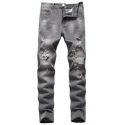 Jeans for Men Jeans for Men's New Fashion Pocket Button Zipper Personalized Denim Trend Jeans Jeans for Men Slim Fit