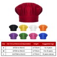 thumbnail image 3 of TOPTIE Chef Hat for Kid & Adult, Cotton Elastic Adjustable Kitchen Cooking Baking Hat-Blue-S, 3 of 7