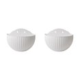 thumbnail image 4 of Youkk Easy To Install Double-layer Plastic Flowerpot For Walls Drainage Flower Pot White 2Set, 4 of 6