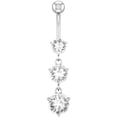 thumbnail image 1 of TIMIFIS Dangle Belly Button Rings Belly Button Ring Updated S Urgical Steel Belly Button Rings With Properly ummer, 1 of 1