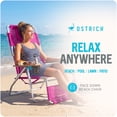 thumbnail image 2 of Ostrich la Chaise Longue de Plage Extérieure Légère 3N1 Originale avec Repose-Pieds, Rose, 2 of 15