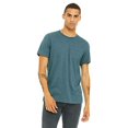thumbnail image 1 of BELLA+CANVAS T-Shirt Jersey CVC pour Homme, TP, Bleu Sarcelle Foncé Chiné, 1 of 3