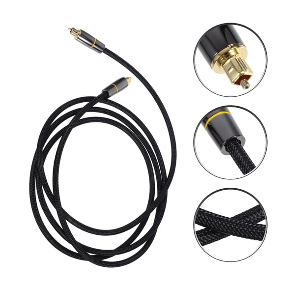 Minkissy Digital Audio Cable Optic Wire Digital Audio Optical Cable Nylon 1Set