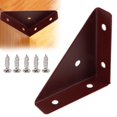 thumbnail image 2 of Équerres d'Angle, Équerres d'Angle pour Bois, Équerres d'Angle en Métal, Équerre d'Étagère Triangulaire, Équerre d'Angle, Connecteur d'Angle de Bureau pour Lit, Table, Armoire, Attache d'Équerre Triangulaire Robuste, 2 of 9