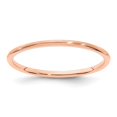 thumbnail image 1 of Diamond2Deal 14k Rose Gold 1.2mm Half Round Satin Women's Stackable Band Size 7, 1 of 3