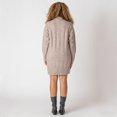 thumbnail image 4 of Devoted long sleeve wide rib mock neck sweater dress, 4 of 4