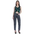thumbnail image 2 of Moomaya Printed Tassels Crop Top For Womens Summer Button Down Sleeveless Blouse, 2 of 7