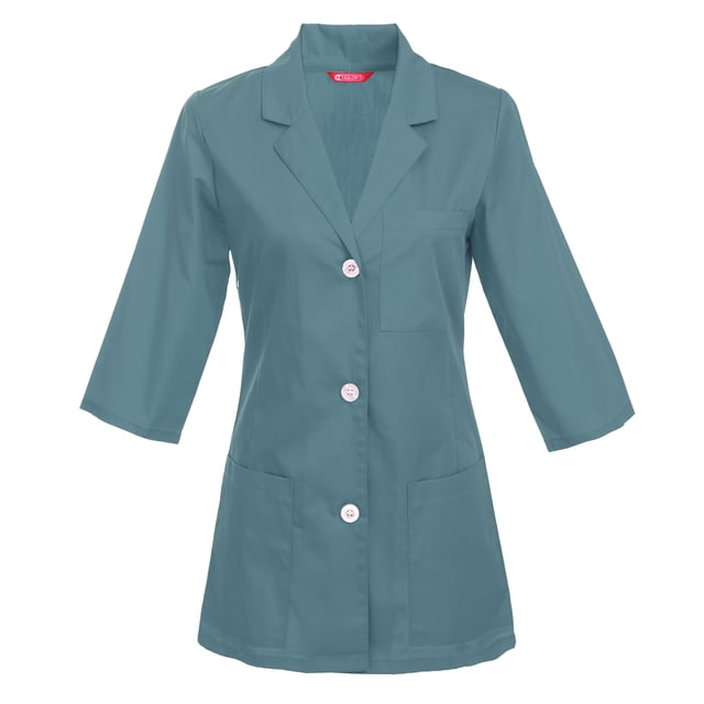 Manteau de Laboratoire de Consultation pour Femmes, Manches 3/4, Longueur de 29 Po