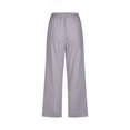 thumbnail image 5 of Women Fashion High Waisted Wide Leg Pants Drawstring Elastic Trousers Comfy Straight Leg Long Pants With Pockets, 5 of 5