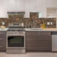 thumbnail image 2 of StyloVue 4 Pieces Peel and Stick Backsplash for Kitchen, 3" x 6" PVC Subway Tile 2024 Upgraded Rust Slate Backsplash Stick on Tile Elevate Kitchen, Bathroom, Fireplace,RV, 2 of 8