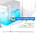 thumbnail image 4 of 10 Pieces Toilet Handle Chain Stainless Steel Toilet Flapper Lift Chain Replacement Fits Most Toilet Flappers, 4 of 7