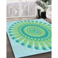 thumbnail image 3 of Ahgly Company Tapis d'Intérieur Lavable en Machine Carré Vert, 6 Pieds Carré, 3 of 7