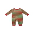 thumbnail image 2 of Noël Pyjama Parent-Enfant Ensemble Mode Rayé à Manches Longues Sleepwear Pull avec Pantalon Nouveau, 2 of 6